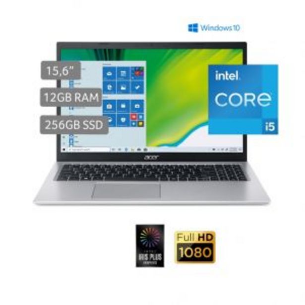 Oferta de Laptop Acer Aspire 5 15.6'' i5 / RAM de 12GB /256GB SSD / Windows 10 por S/ 3339,9