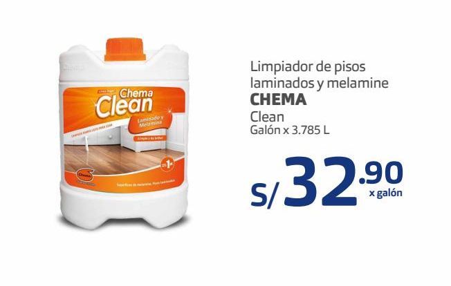 Oferta de Limpiador de pisos laminados y melamine CHEMA galón 3,785L por S/ 32,9