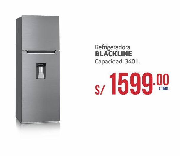 Oferta de Refrigeradora BLACKLINE 340L por S/ 1599