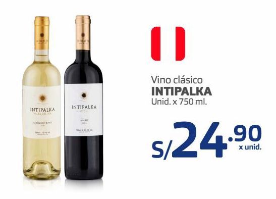 Oferta de Vino clásico Intipalka 750ml por S/ 24,9
