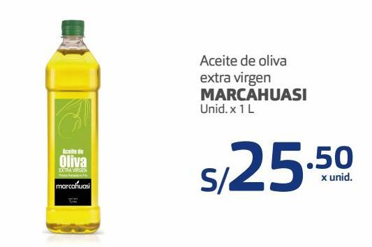 Oferta de Aceite de oliva virgen extra MARCAHUASI 1L por S/ 25,5