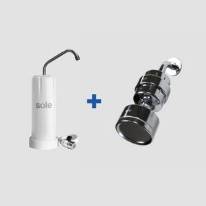 Oferta de Kit filtro ducha Sole Magic + Purificador Alcanizador Prime Blanco por S/ 445 en Sole