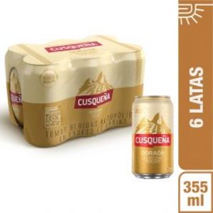 Oferta de Cerveza Cusqueña Dorada 6Pack - Lata 355 Ml - Pack por S/ 21,9 en Freshmart