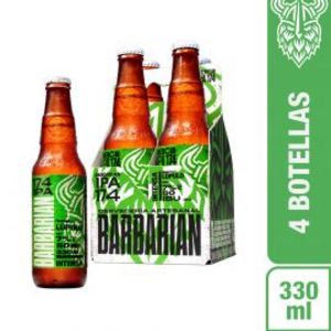 Oferta de Cerveza Barbarian 174 IPA 4Pack - Botella 330 Ml - Unidad por S/ 15,9 en Freshmart