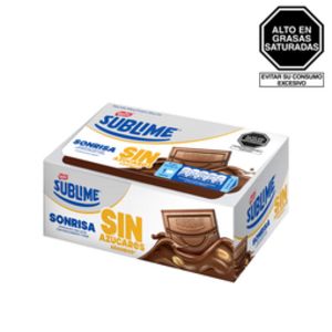 Oferta de Chocolate Sublime Sin Azúcares Añadidos Nestlé - Display 12 por S/ 31,2 en Freshmart