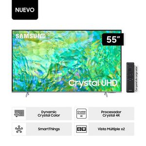 Oferta de Televisor Samsung 55" UN55CU8200GXPE Crystal UHD 4K por S/ 1649 en Oechsle
