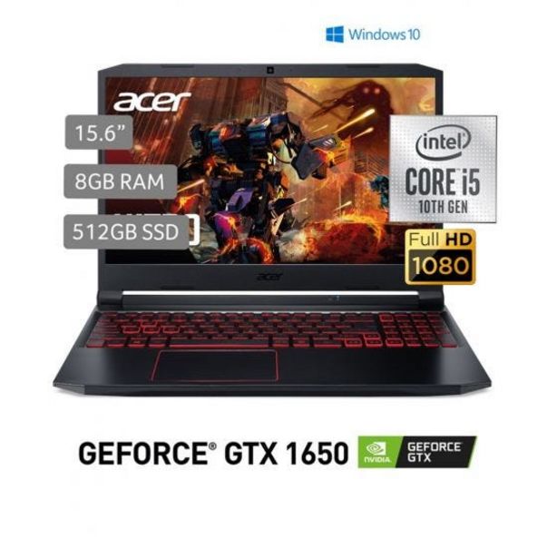 Oferta de Laptop Acer AN515-55-58WZ 15.6" Intel Core i5 10300H 512GB SSD 8GB RAM por S/ 3499