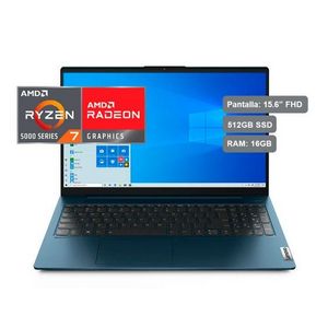 Oferta de Laptop Lenovo IdeaPad 5 15.6" AMD Ryzen 7 5700U 512GB SSD 16GB RAM por S/ 3199 en Hiraoka