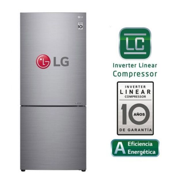 Oferta de Refrigeradora LG Bottom Freezer LB41BPP No Frost 408L por S/ 2499