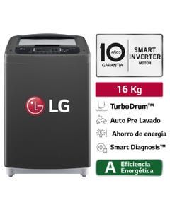 Oferta de Lavadora LG WT16BPB Smart Motion Carga Superior 16kg por S/ 1449 en Hiraoka