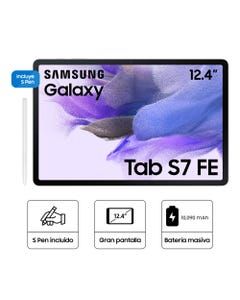 Oferta de Tablet Samsung Galaxy Tab S7 FE 12.4" 128GB Silver SM-T733NZSMPEO por S/ 1899 en Hiraoka