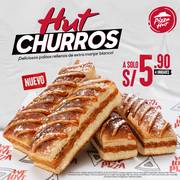 Oferta de Pizza Hut | Hut Churros A solo S/5.90 | 2/5/2023 - 31/12/2023